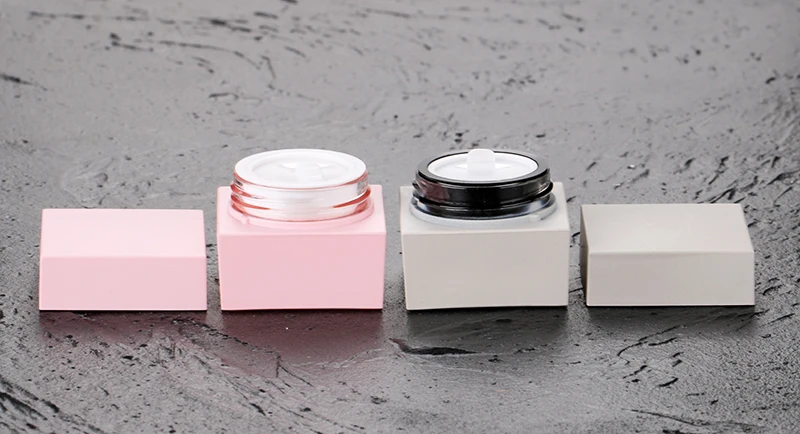 5g acrylic uv gel gel container square plastic nail polish cosmetics cream empty jar