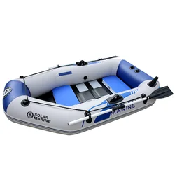 Hard bottom Inflatable Boat for Adult 9Ft Raft Inflatable 4 Person Boat for Adults Fishing Boat