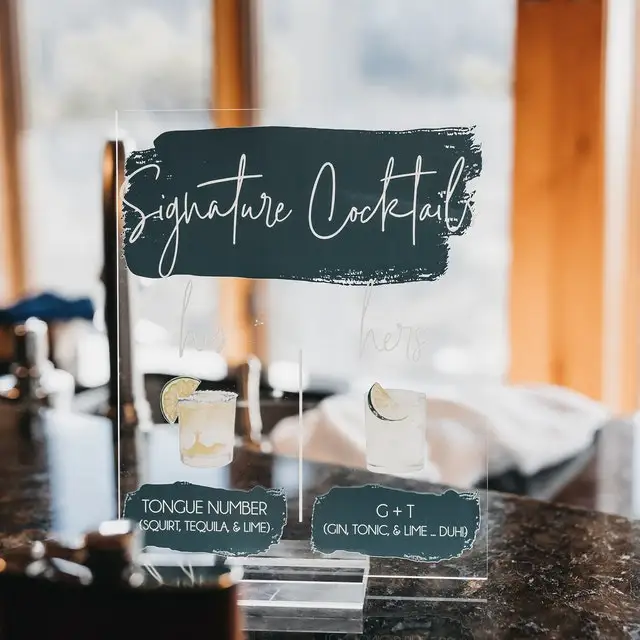 Please Sign Our Guestbook  Plexiglass Perspex Lucite Party Table Sign Guest Book Acrylic Wedding writing board