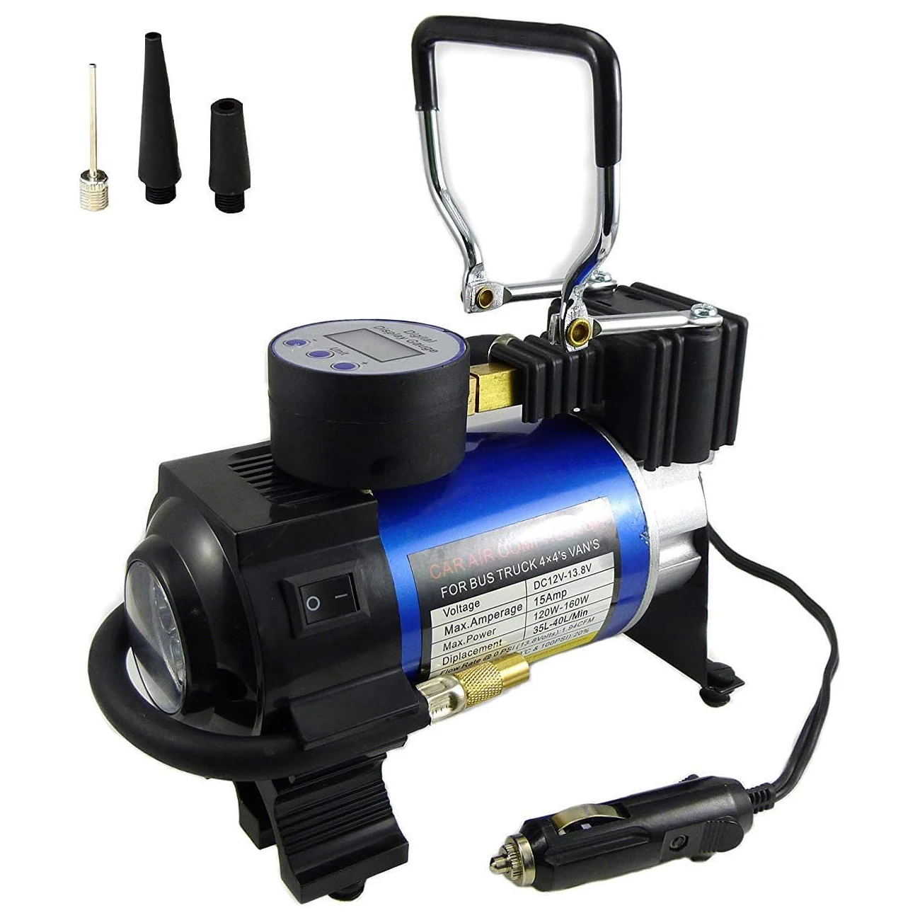 Inflatable Pump Home Dual-Cylinder Electric car tyre Pump Basketball air Column Bag Swimming Ring infl