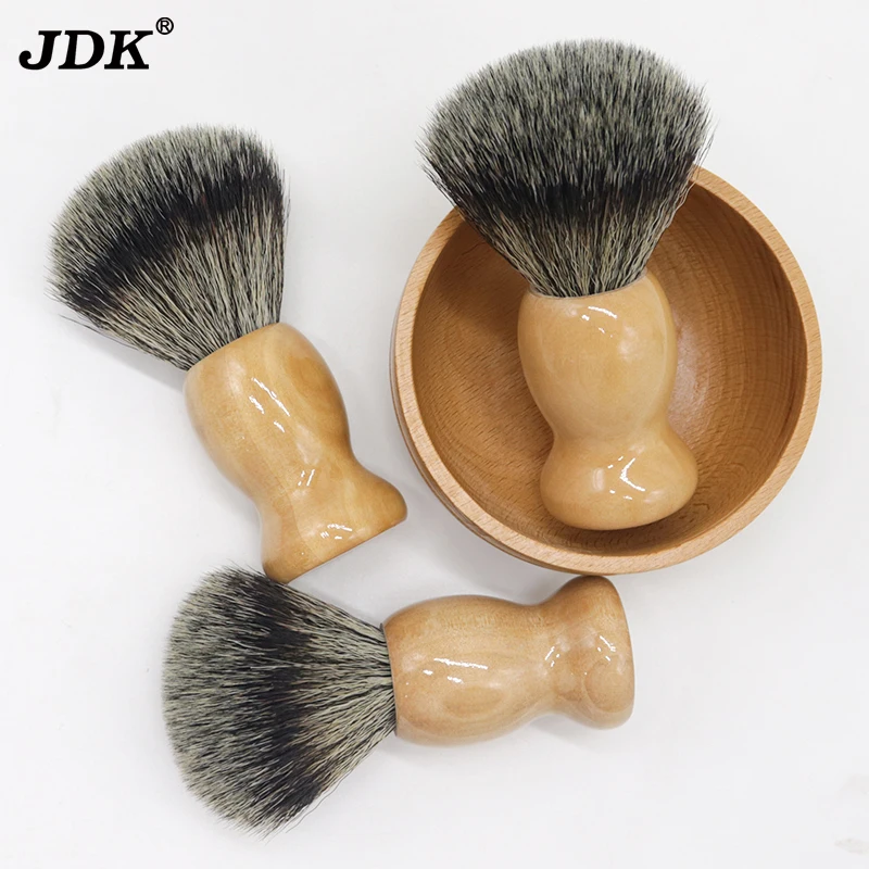 JDK Custom logo cheap men care shaving best grade synthetic 22mm knots hair shaving brush for men personal care products