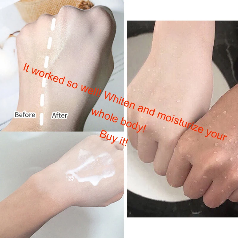 Best Quality Body Lotion Moisturizer Organic Skin Face Whitening Bleaching Cream Body Lotion For Dark Skin