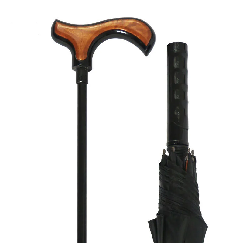Multifunction strong walking stick umbrella with logo
