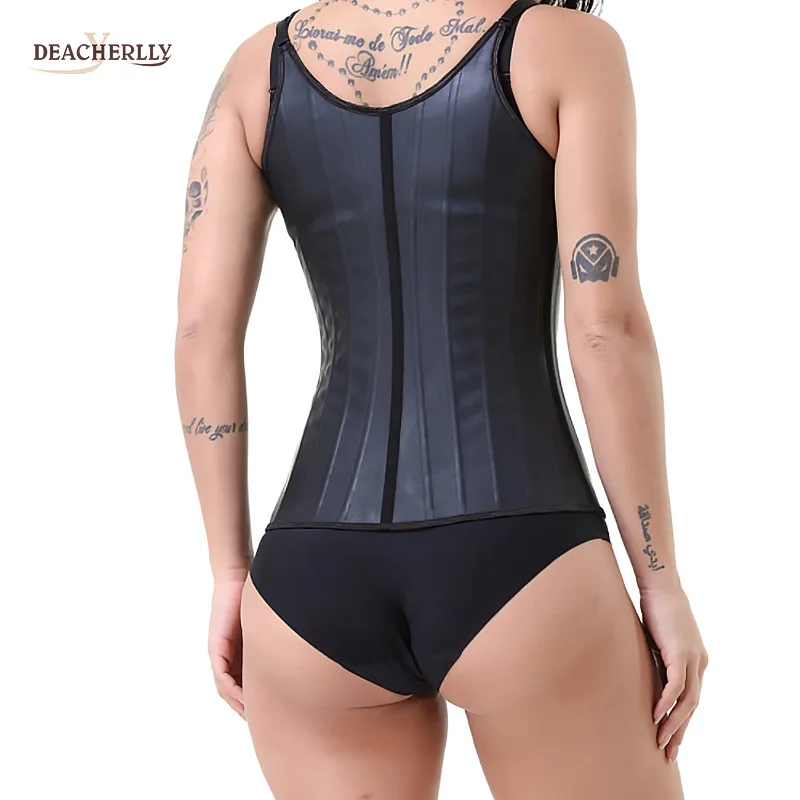 Latex Shapewear 25 Steel Bone Vest Body Waist Corset Waist Trainer Women Hot Body Shaper Weight Loss