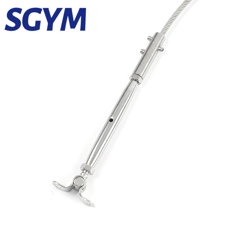 180  Adjustable Angle  Wire Rope Cable Railing Hardware Toggle Turnbuckle with Hexagon Grub Screw Bolts buckle for Deck Post