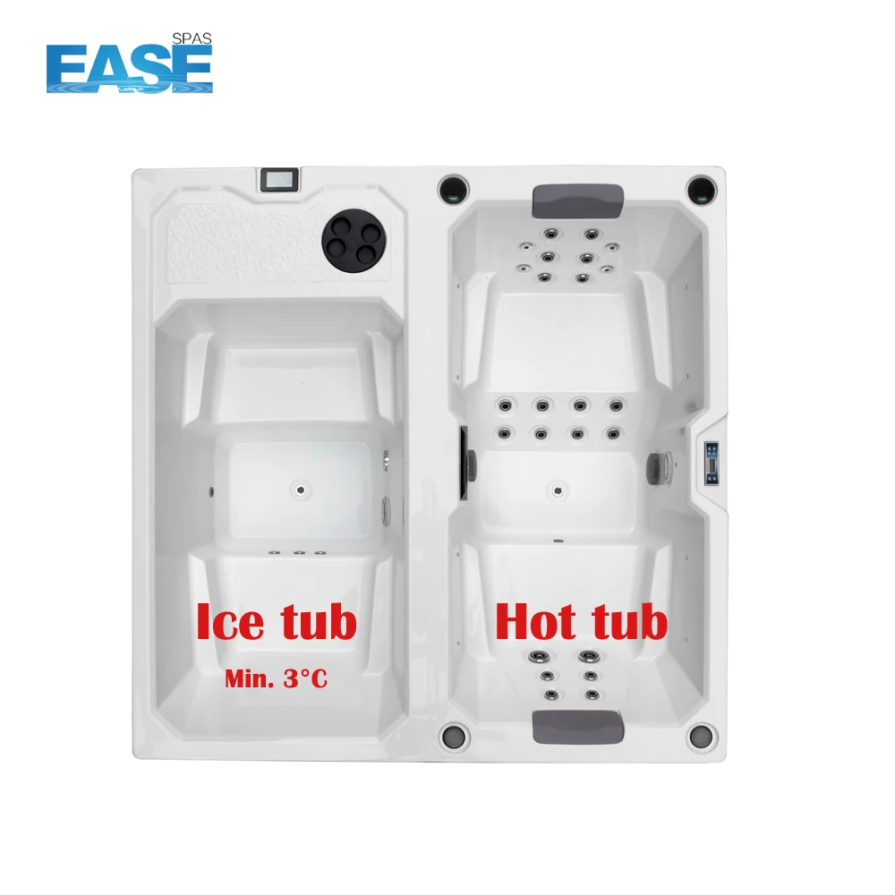 2024 New Design CE Approved Hot Sale Ice Bath Hot Hydro Therapy Tub Massage SPA