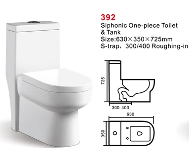 SNI certification China manufacturer one piece ceramic wc toilet for hot sale