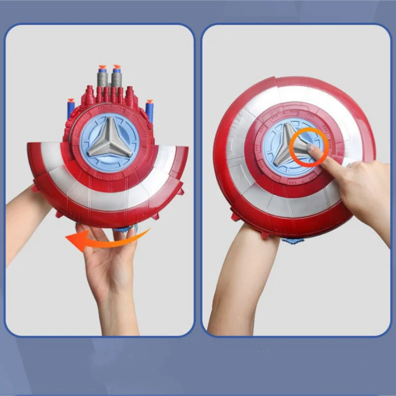 Kaili shield gun eva foam bullets launcher toy kids role-playing prop indoor outdoor shooting game deformable soft bullet gun