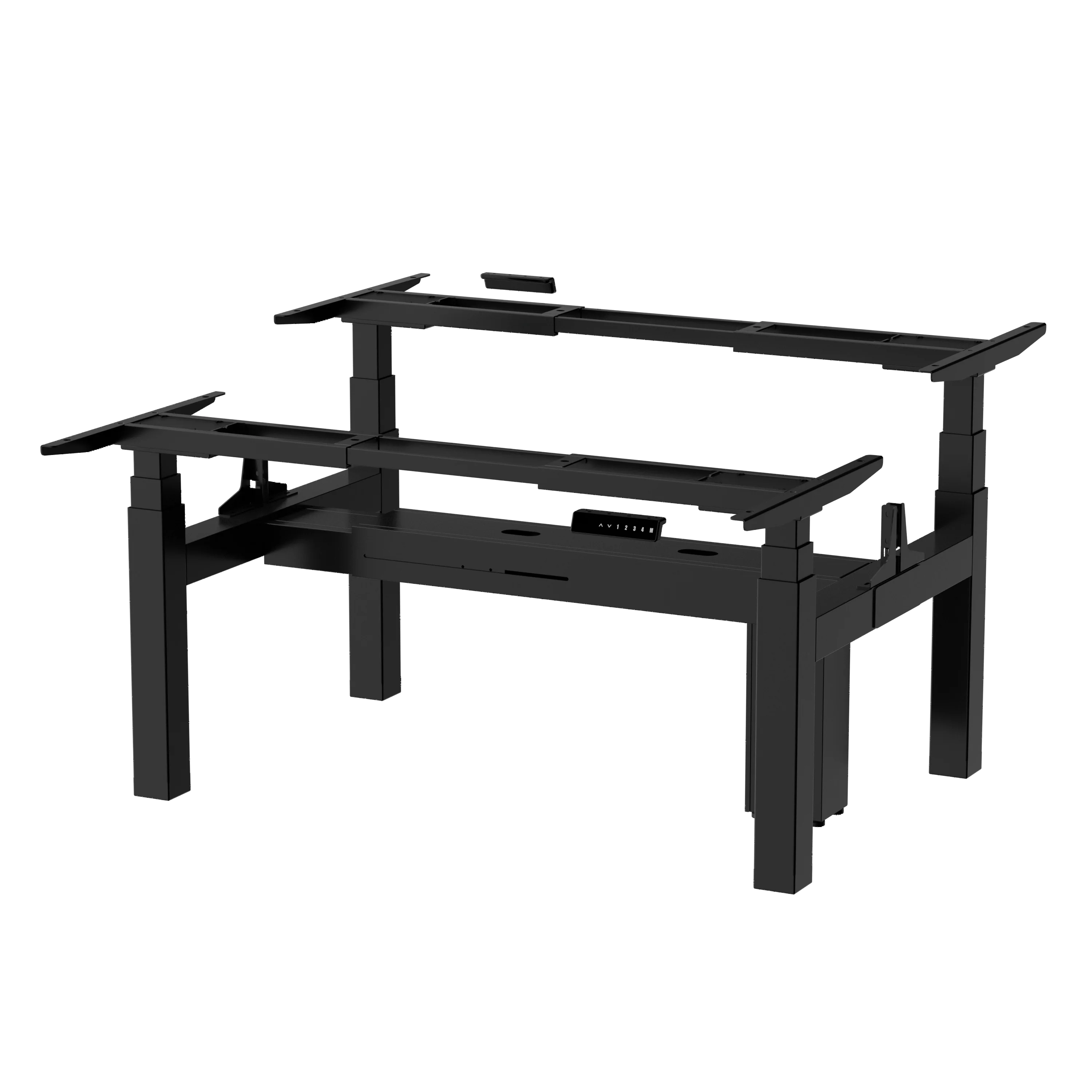 Support customized ergonomic electric height stand office computer face to face workstation  height adjustable desk