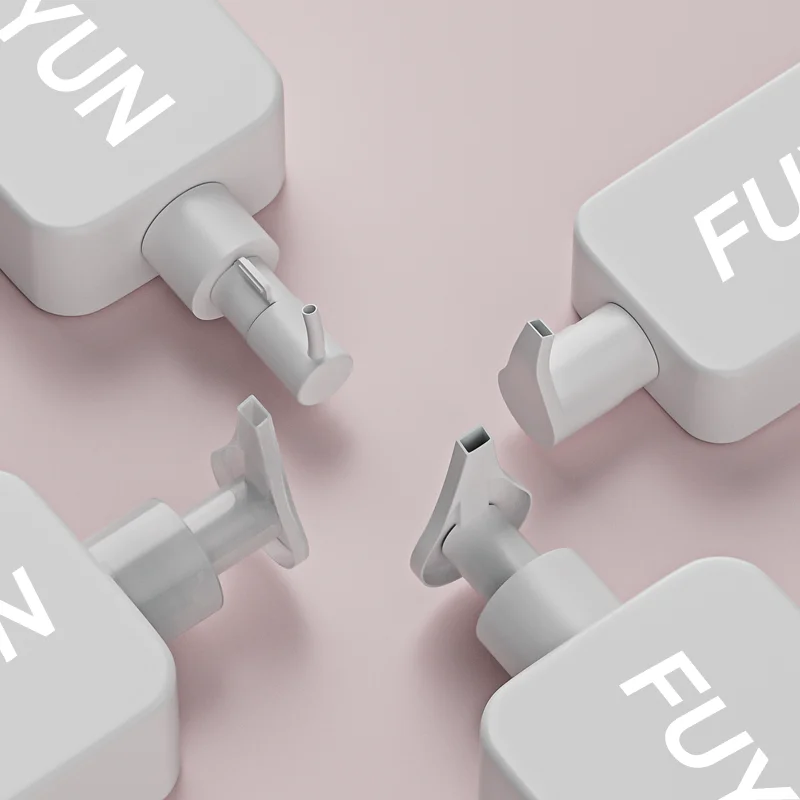 Fuyun MOQ 50 Factory Popular Square Refill Plastic Pump Bottle 250ml 350ml 500ml Liquid Soap Lotion Shampoo Bottle