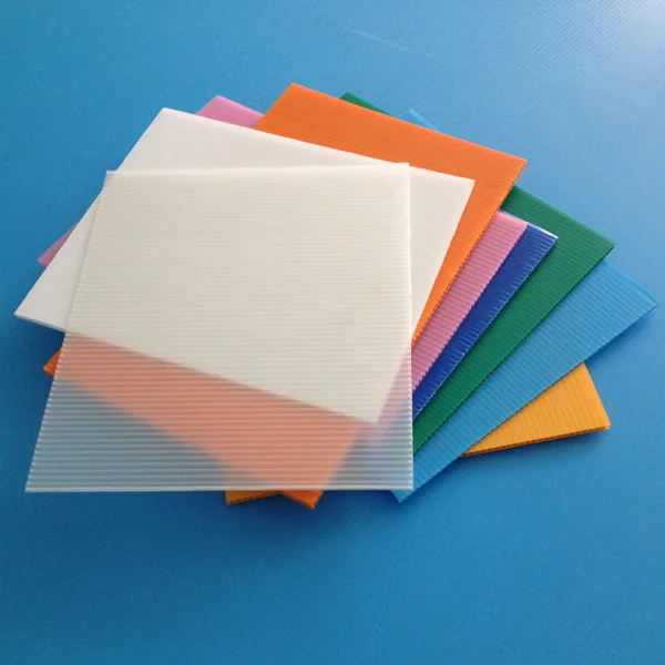 Rigid 2mm 3mm Transparent Custom Corrugated Plastic Sheet White PP Corrugated Correx Boards