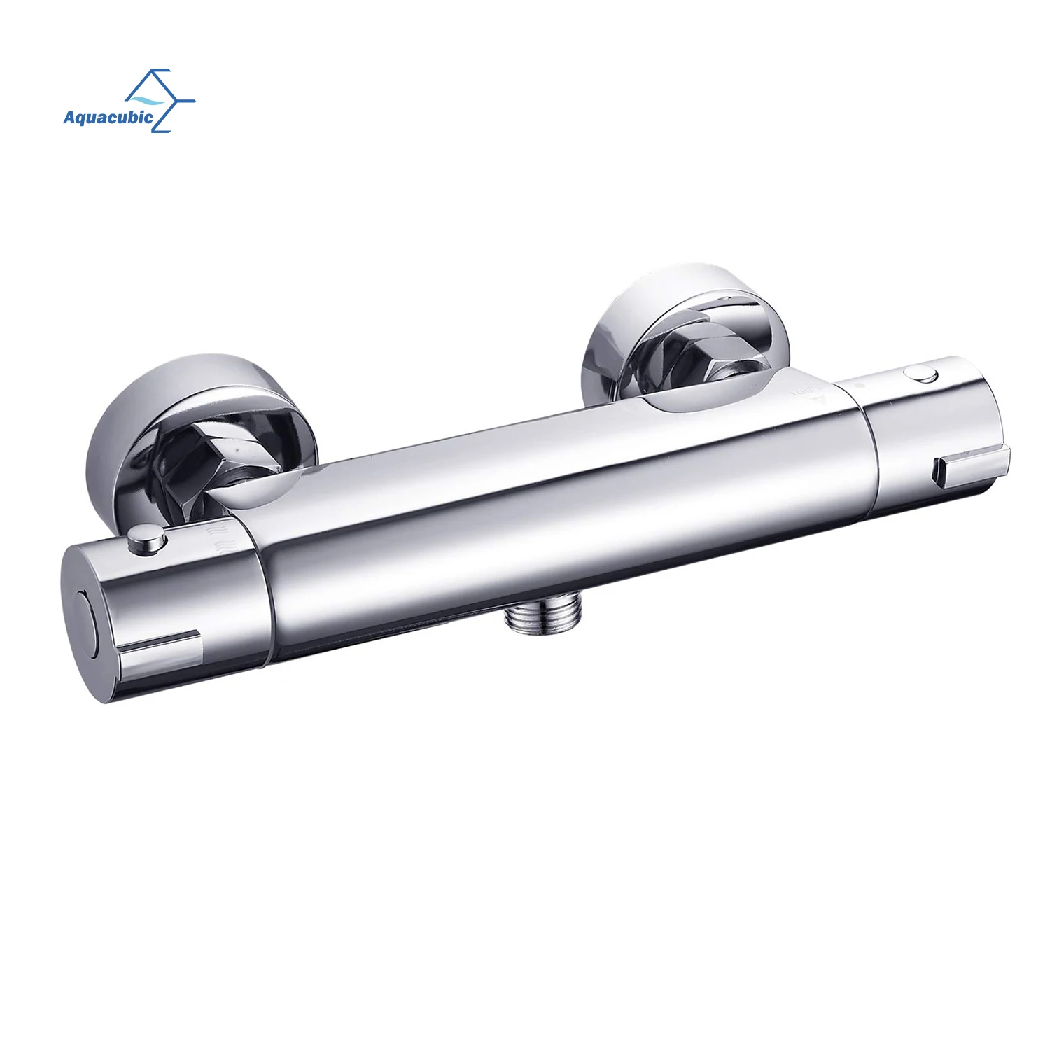 Hotel Home Thermostatic Shower Bar Mixer Valve Chrome Bathroom Twin Outlet