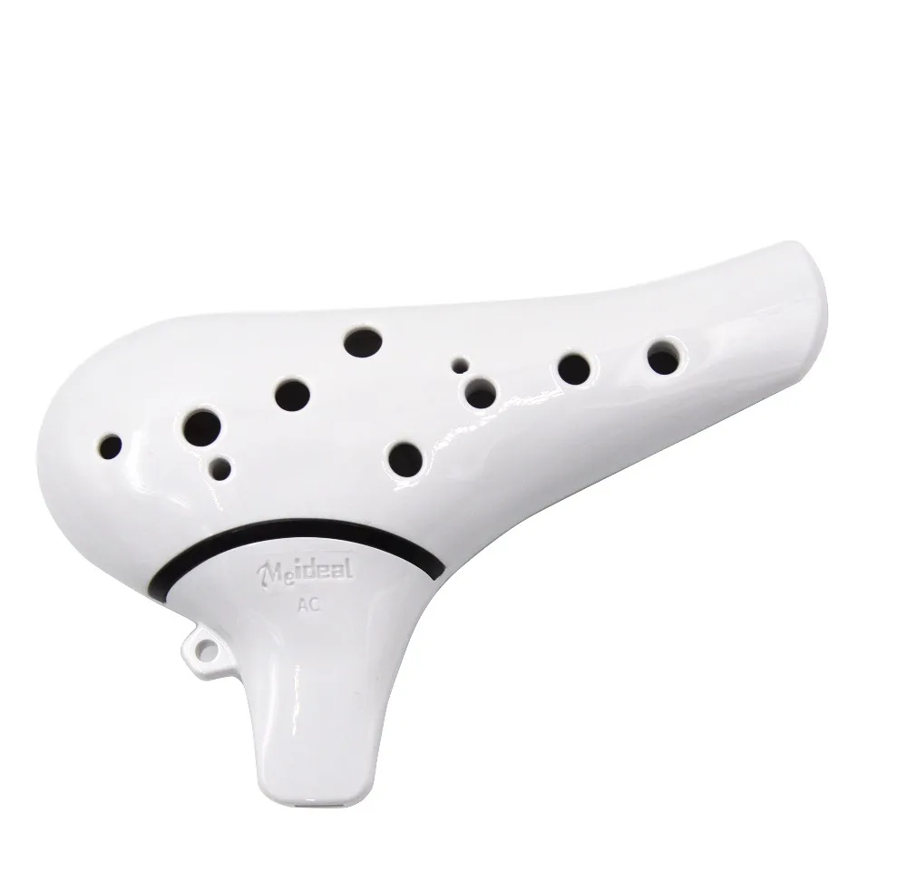 Exquisite craft 12 Holes Ceramic Ocarina Flute Alto C OEM Custom Meideal Ocarina