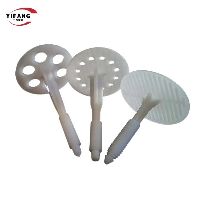 HDPE Insulation Fixing Plug With Plastic Nail Wall Anchor