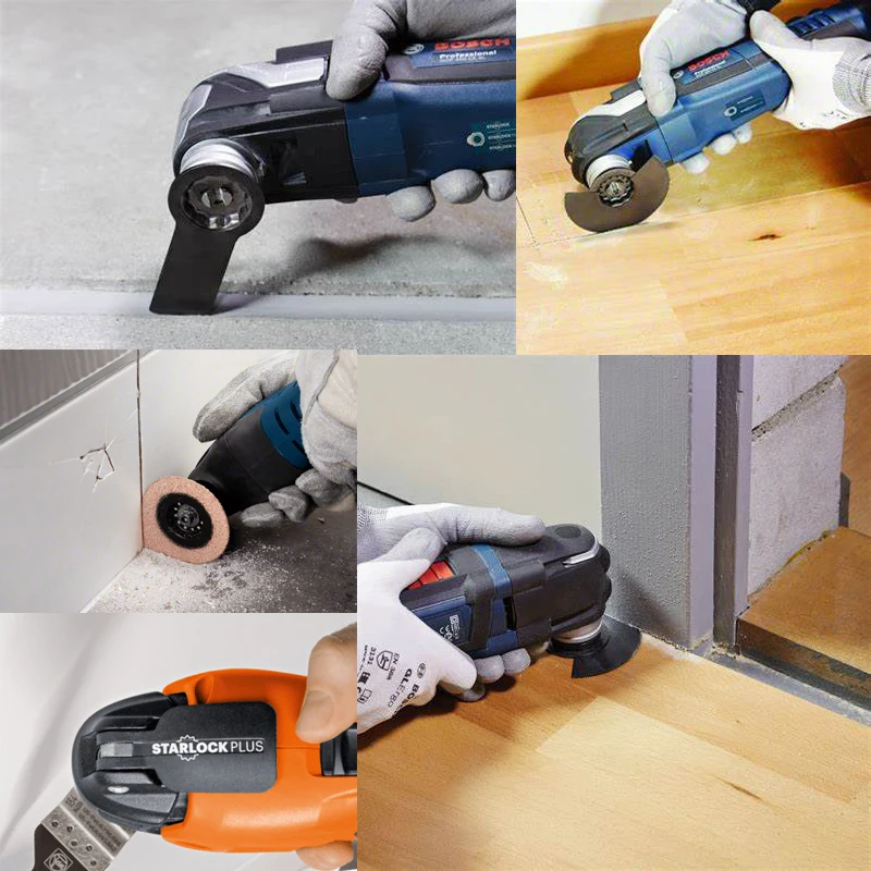 NEWONE Starlock HCS10mm/20mm/32mm/45mm/65mm Saw Blades semi-circle sanding pad for electric Power Oscillating Tools multi tool