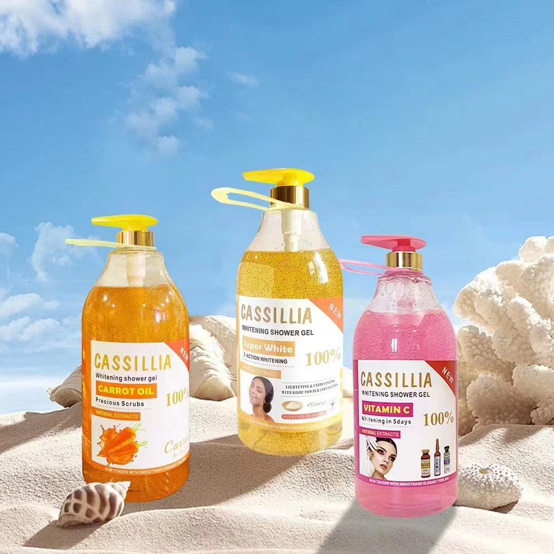 Cassillia Whitening Body Wash Custom Ingredients OEM ODM Moisturizing BIO Shower Gel for Body Care