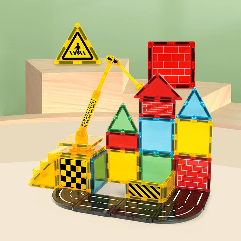 Educational DIY Magnetic Block Bricks Sets Preschool Building Block Toy 3D Puzzle DIY Assembly Toy STEM Stacking Sorting Cube