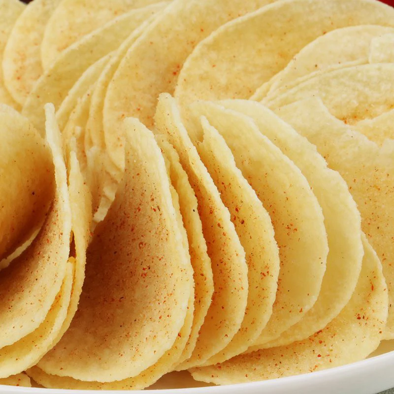 Chinese potato chips exotic healthy vegetable snacks seamoss potato flakes canned wholesale spicy chips snacks 110g