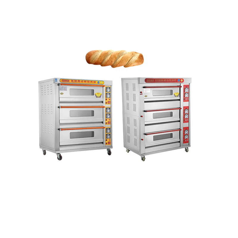 Chinese Factory Gas Combi Roosters Commercial Bread Baking Cake Oven Horno Panaderia