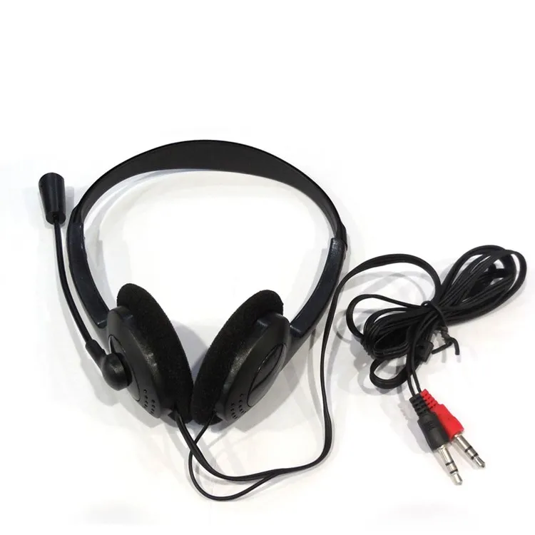 Cheap Practical Wired Stereo Headphone with Microphone Great Useful for Voip Operator
