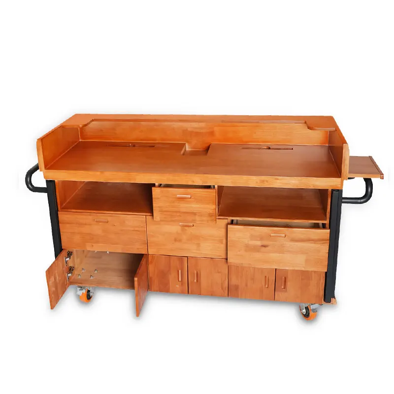 
Fei long customized solid wood multi function checkout counter with caster for retail stores/bookstores  (62404015607)