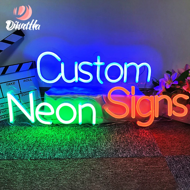 DIVATLA Customization Fashion&trendy Personalized Sports Shoes Ambiance Indoor Sports Hall Decoration Acrylic Light Neon Signs