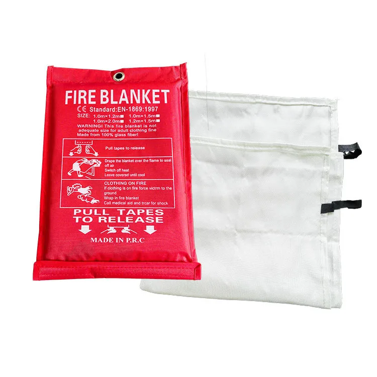 Prepared En1869 Firefighter Vehicle Fire Blanket 1.8m x 1.8m Hero Emergency Fiberglass Fire Blanket Fireproof EV Car Blanket
