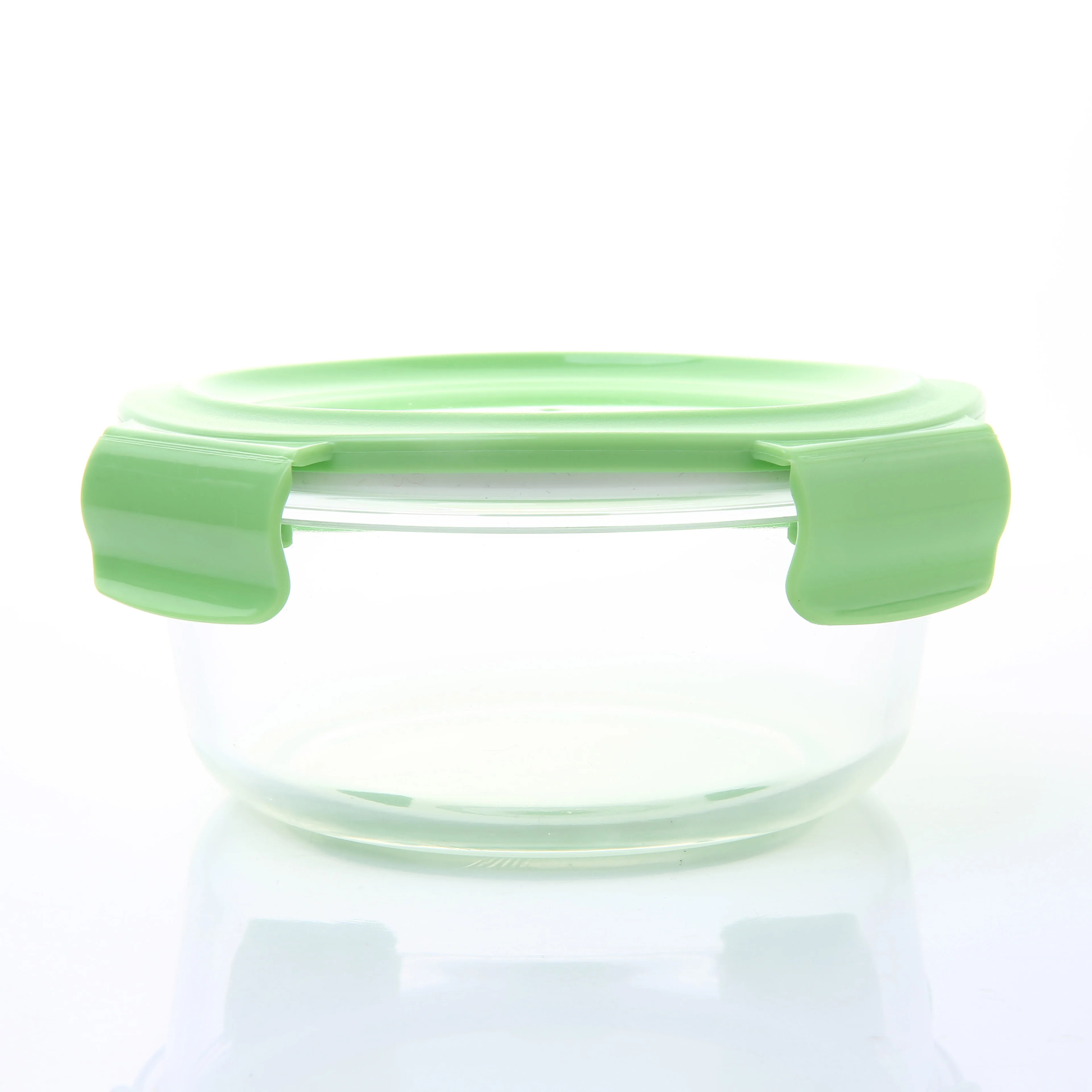 round shape kitchen storage glass jar food glass container