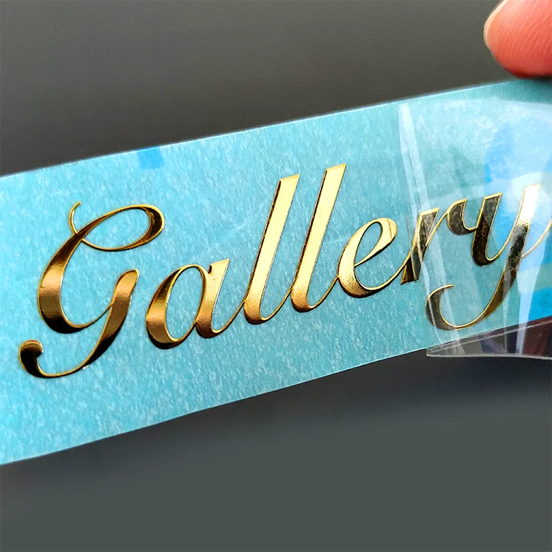 Custom Gold Nickel Sticker Gold Transfer Metal Nickel 3D Sticker Decals Metal Logo Label For Your Brand