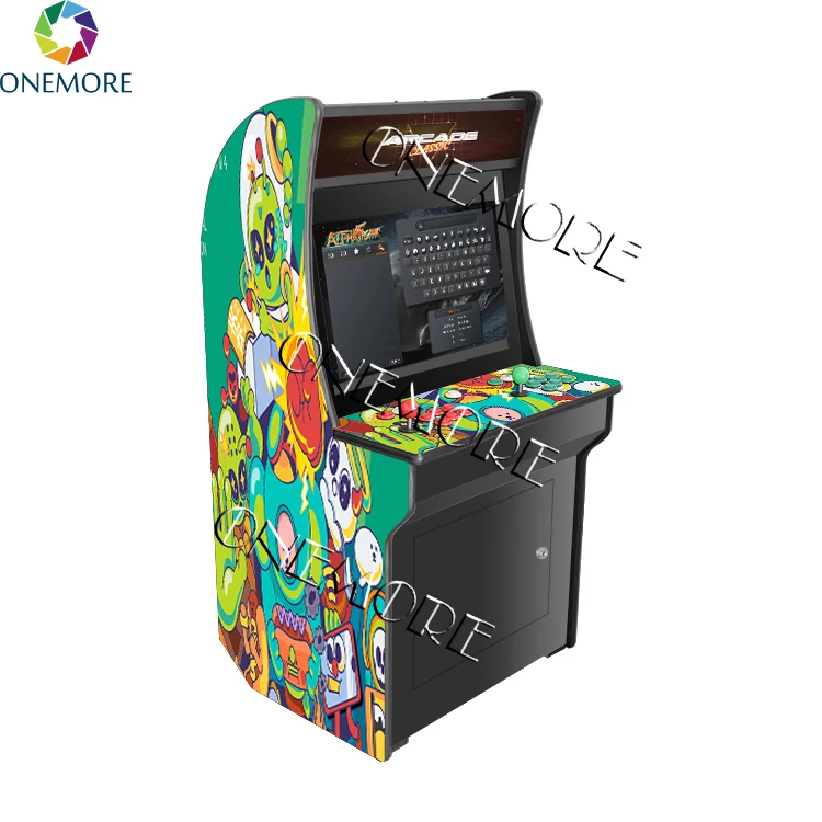 Mini Upright Arcade Game Machine, Retro Arcade Jamma Game Machine, Stand Up Full Size Arcade Cabinet with 10000+ Games