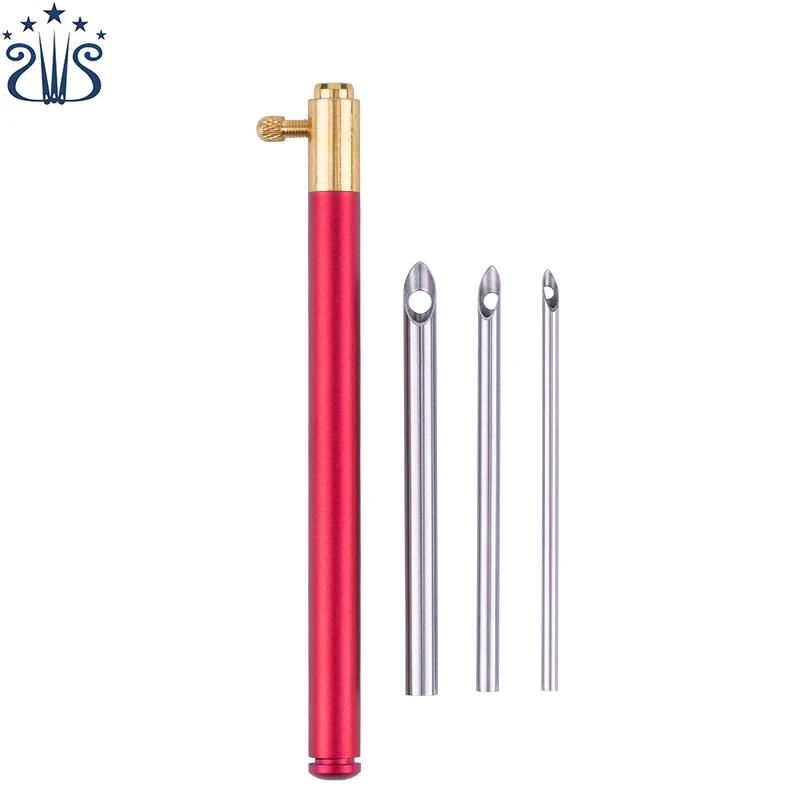 RTS New Embroidery Tools Red Handle Punch Needle