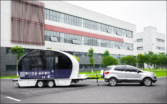 14 foot ft small lightweight mini rv off road fiberglass rear deck flatbed camper