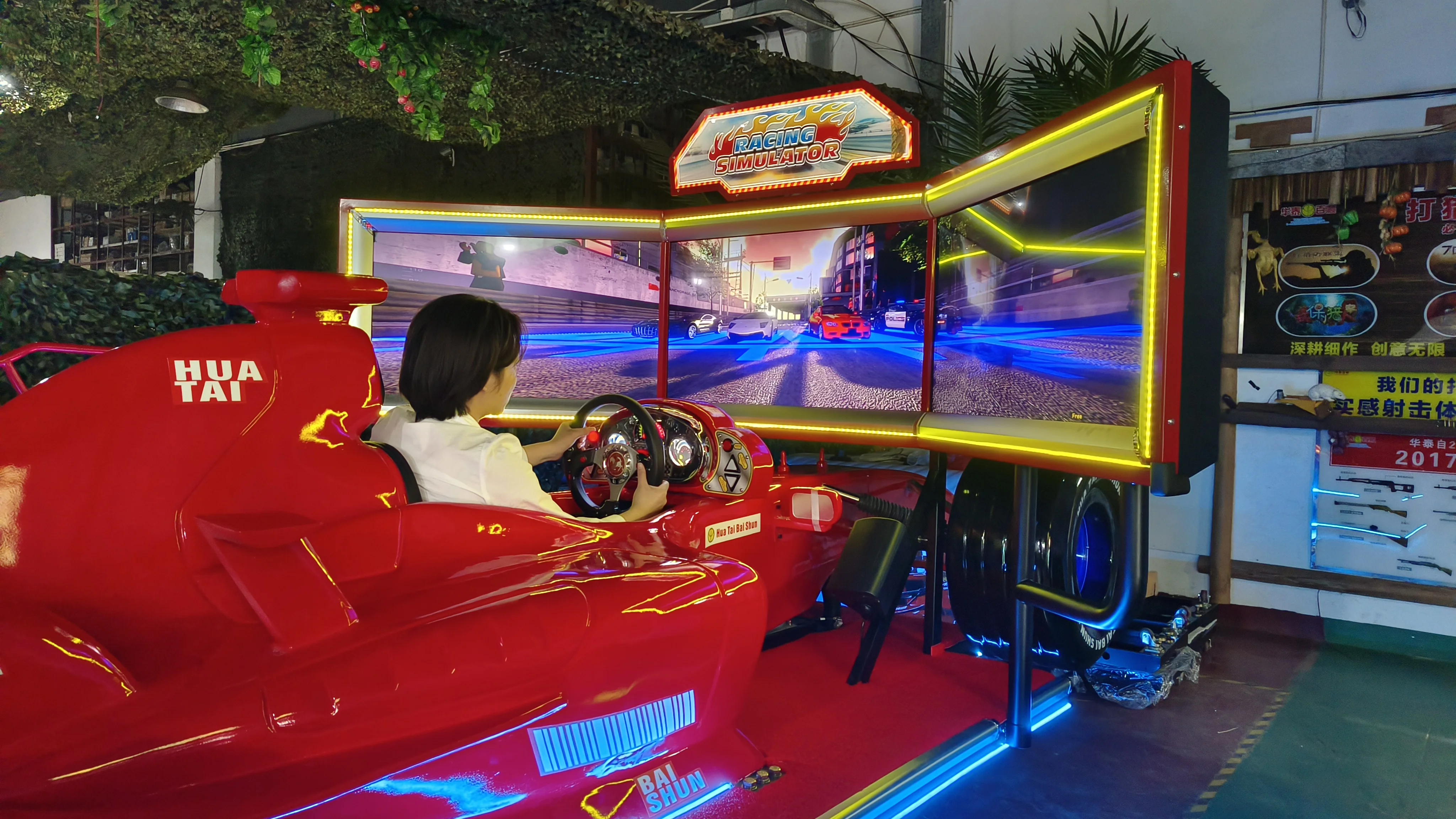 Guangzhou Arcade machine Driving Video Racing Simulator Electric Off road Multicolor Attractive Price Racing Car Simulator