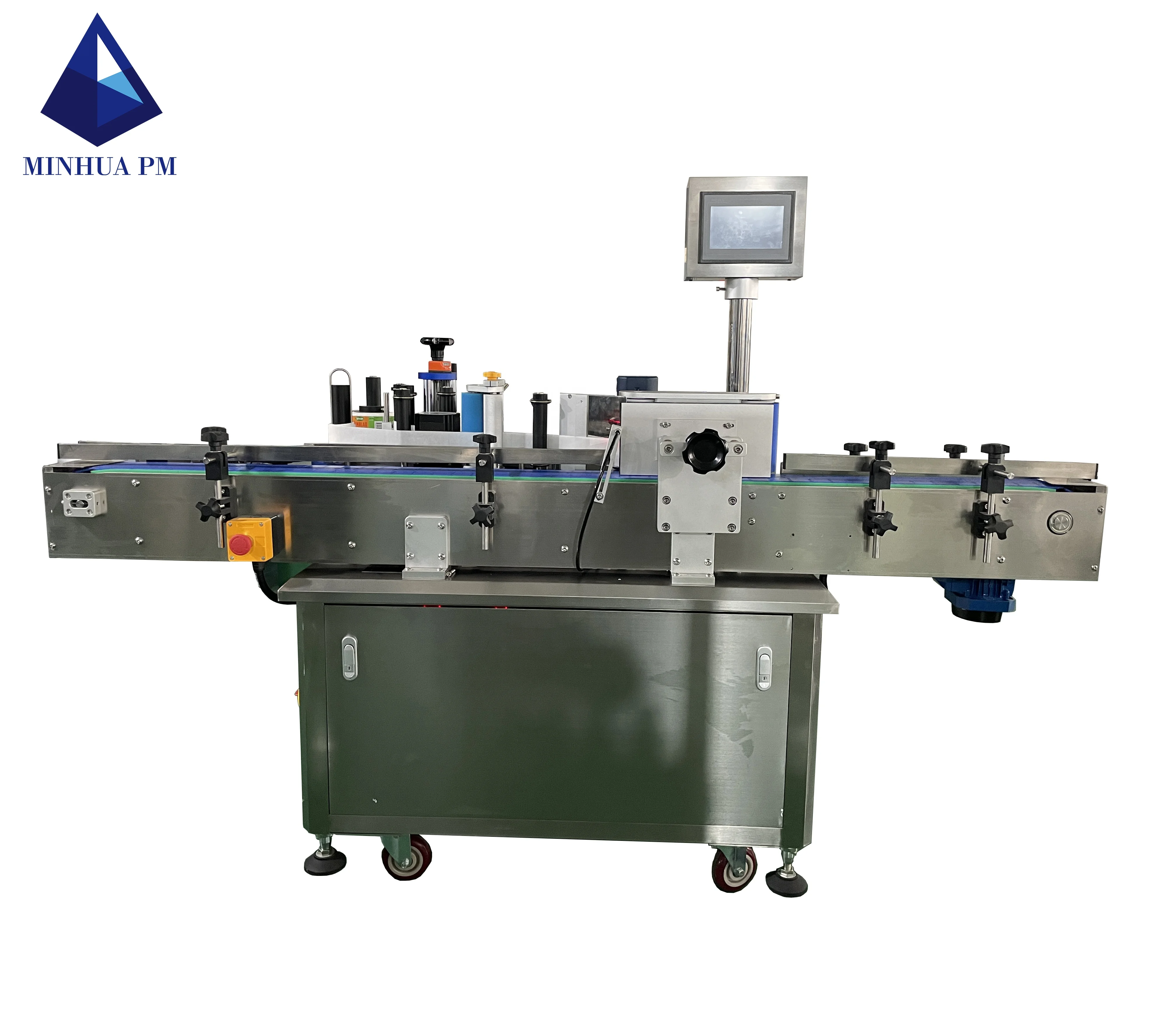 DLTB-A Tin Can Wine Bottle automatic Round Glass Bottle Transparent Wet Glue Labeling Machine