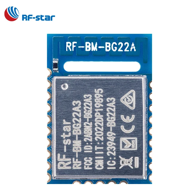 BLE5.2 IoT Cost-effective Silicon Labs 5.0 wireless module 6 dBm AoA AoD EFR32BG22 RF transceiver