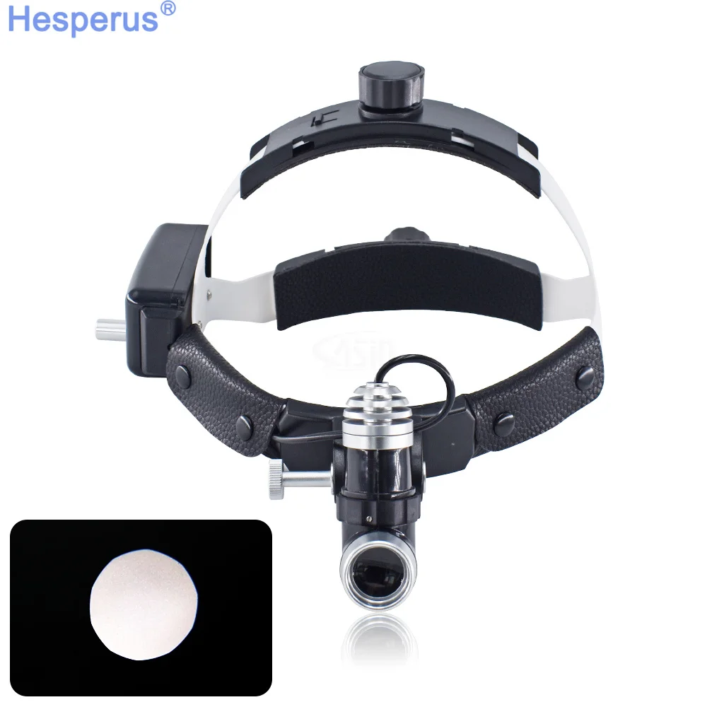 5W ENT Head Wearing Light Lamp For Binocular Loupes Brightness Spot Ajustable Dental Lab Headlamp Surgical Headlight
