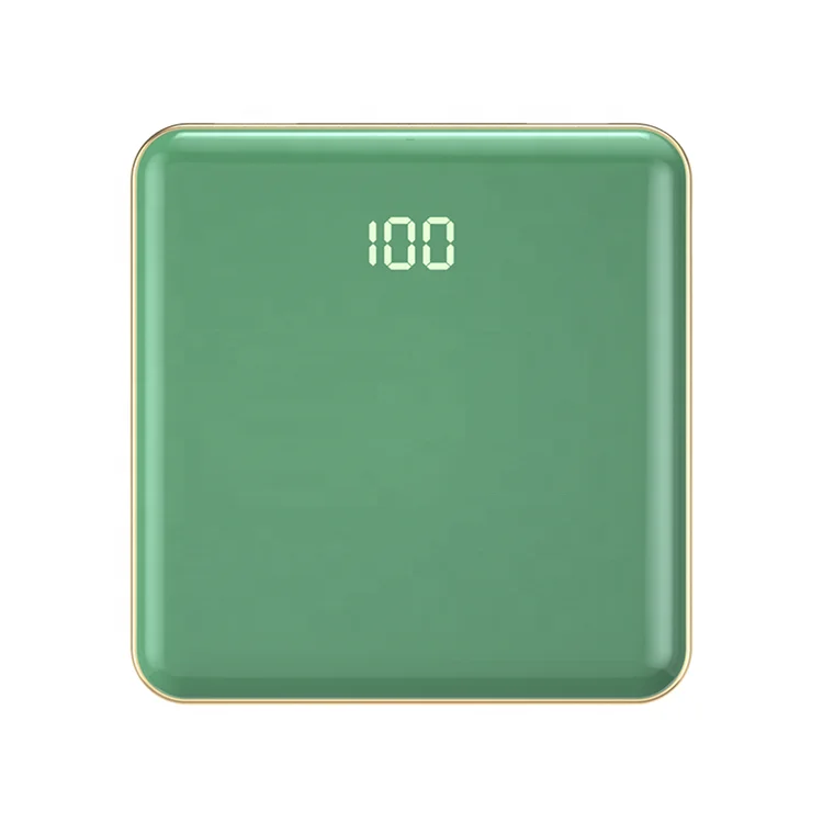 Заводской Мини Портативный внешний аккумулятор зеркальный 10000 мАч Внешний аккумулятор со светодиодной подсветкой Цифровые двойные порты OEM индивидуальный внешний аккумулятор