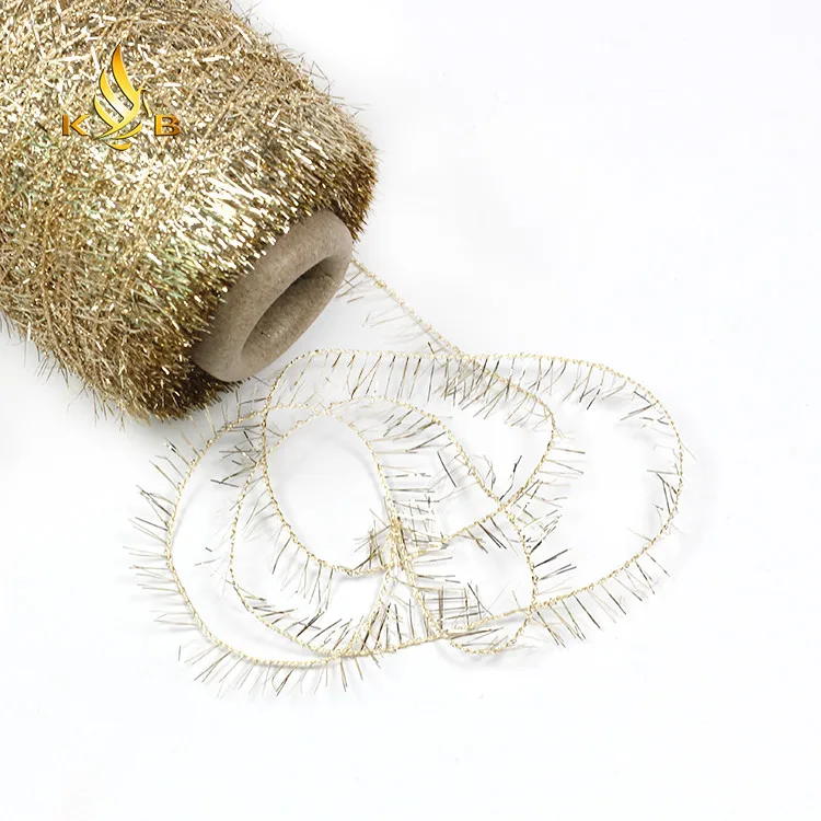Polyester feather yarn eyelash yarn metallic lurex yarn manufacturer