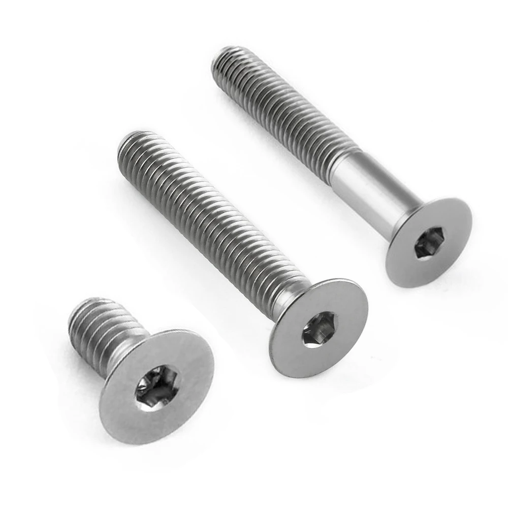 Hexagon Chain Adjuster Titanium Bolts Gr5 For Motorcycle M3 M5 M10 M12 M8X25 Tiret Sprocke Button Sprint Car Titanium Bolts