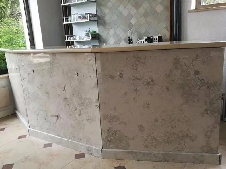 SHIHUI Project Natural Stone Jura Grey Limestone Slab Wall Floor Tiles Cladding For Outdoor Limestone Wall Cladding