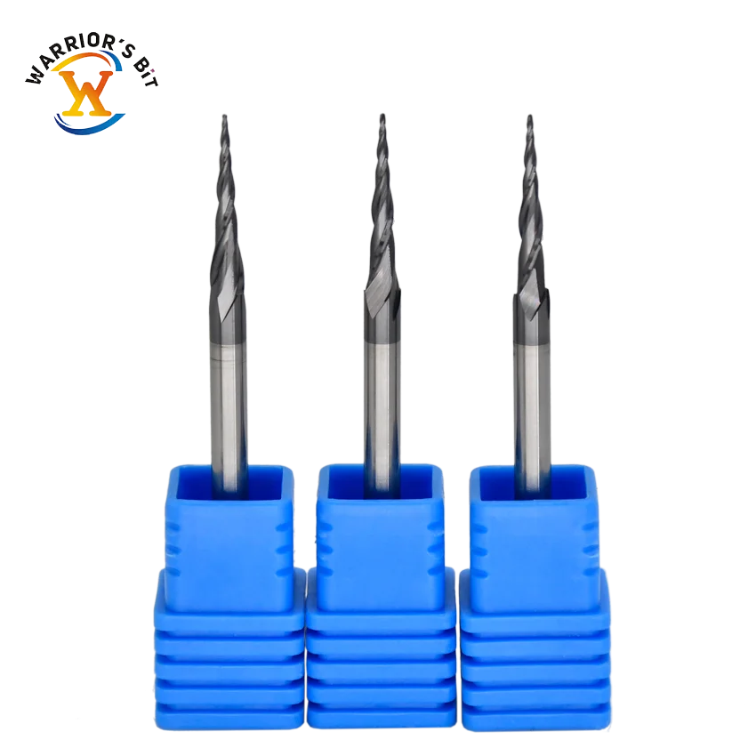Solid carbide tapered ball nose carving bit for 3D engraving CNC router bits cemented carbide tools