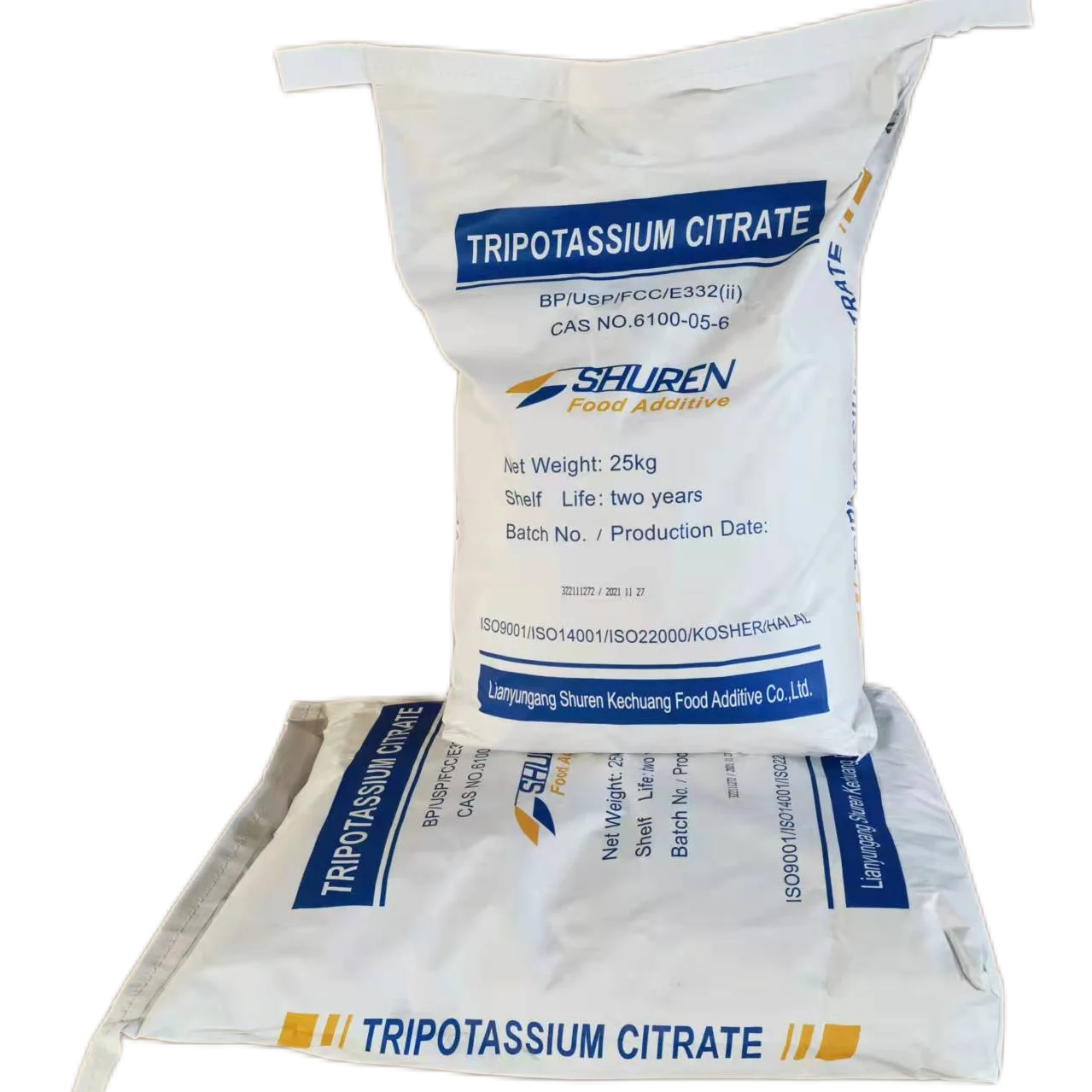 2023, китайский производитель, Лидер продаж, высококачественный пищевой тригалий цитрат TPC (Цитрат калия)