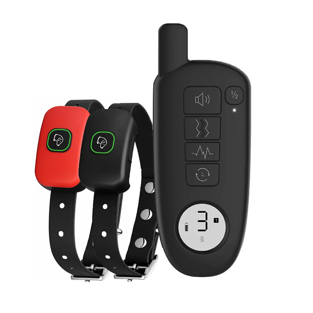 Electric 400M Distance Dog Training Collar Vibration Shock Beep Sound Barking Stopper Trainer