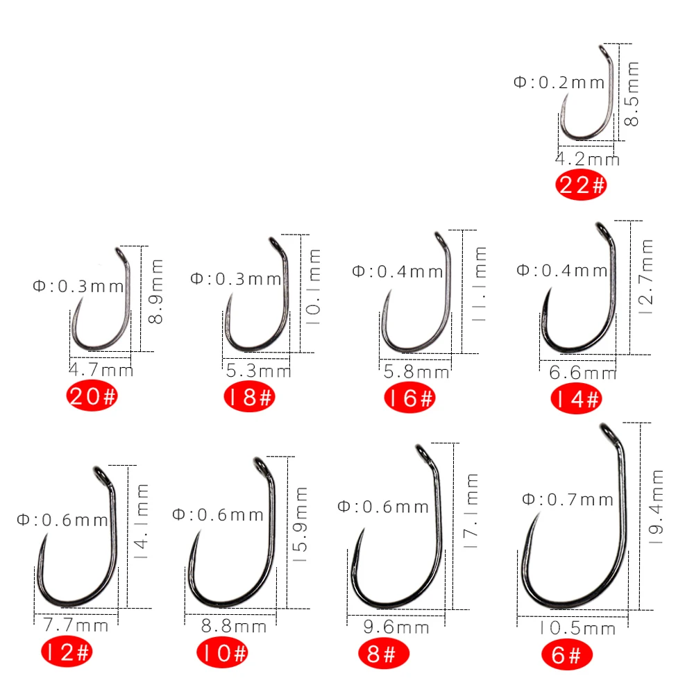 Wholesale Barbless Jig Hook Fly Tying Hooks Nymph Dry Streamer Wet Caddis Fly Hooks