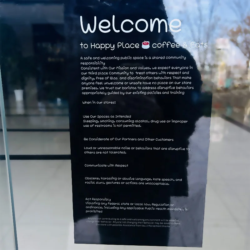 Новый дизайн водонепроницаемые статические наклейки из ПВХ с двусторонним принтом без клея Съемные Наклейки на окна для украшения