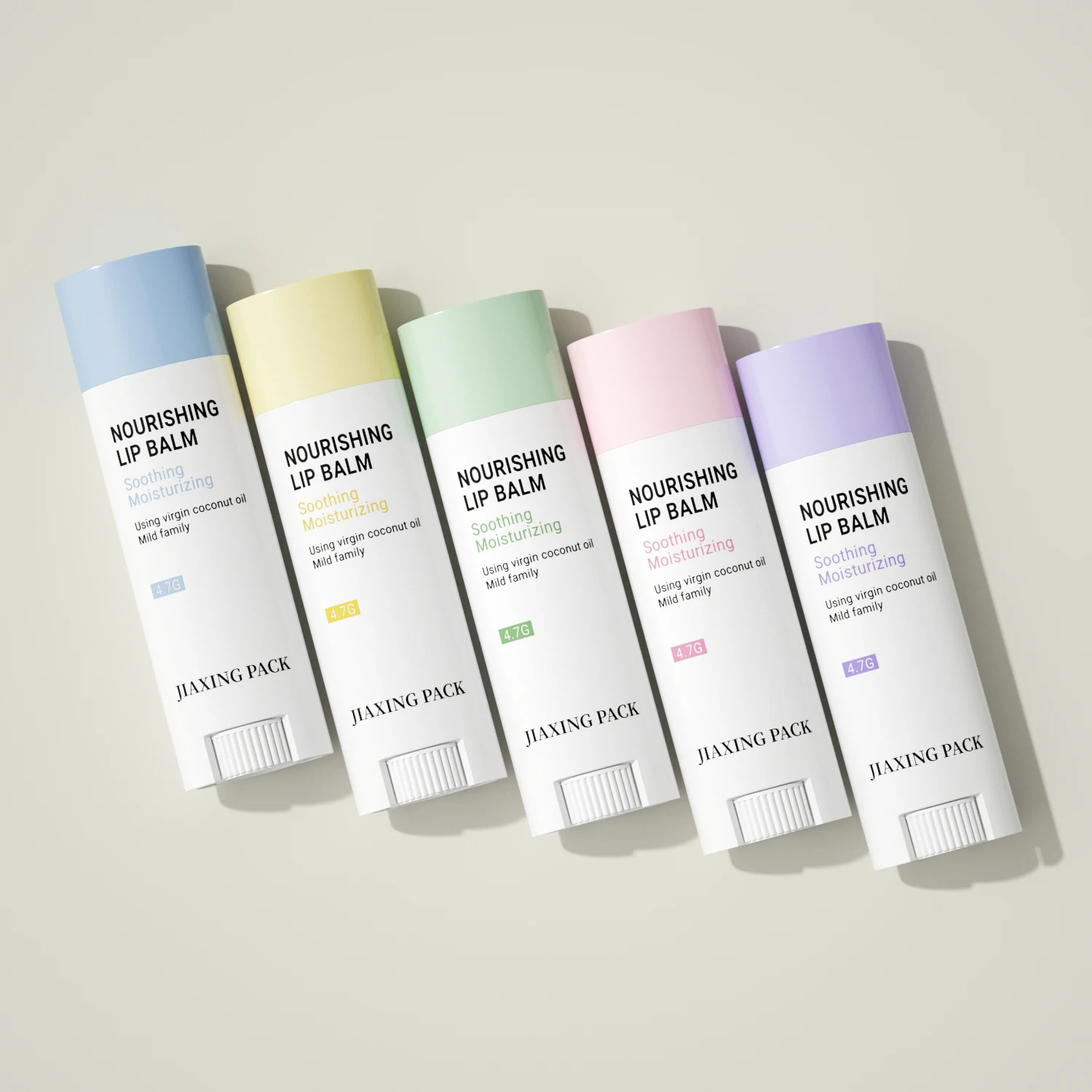 High quality 5g chapstick lipstick tube packaging custom cute empty lip balm container