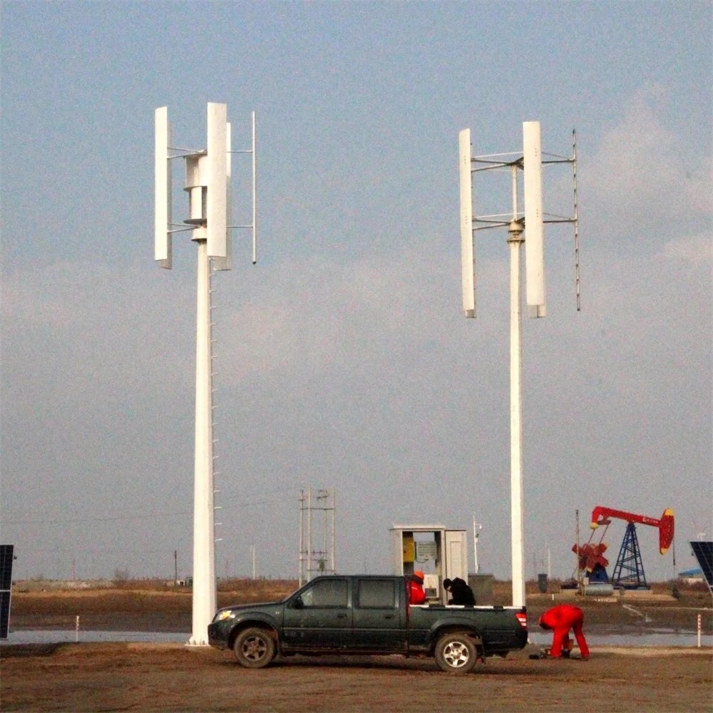 SHN-5000 и он имеет высокую эффективность Вертикальная ось 5kw В комплект входят 3 лезвия Генератор переменного тока/PMG Maglev генератор ветровой турбины