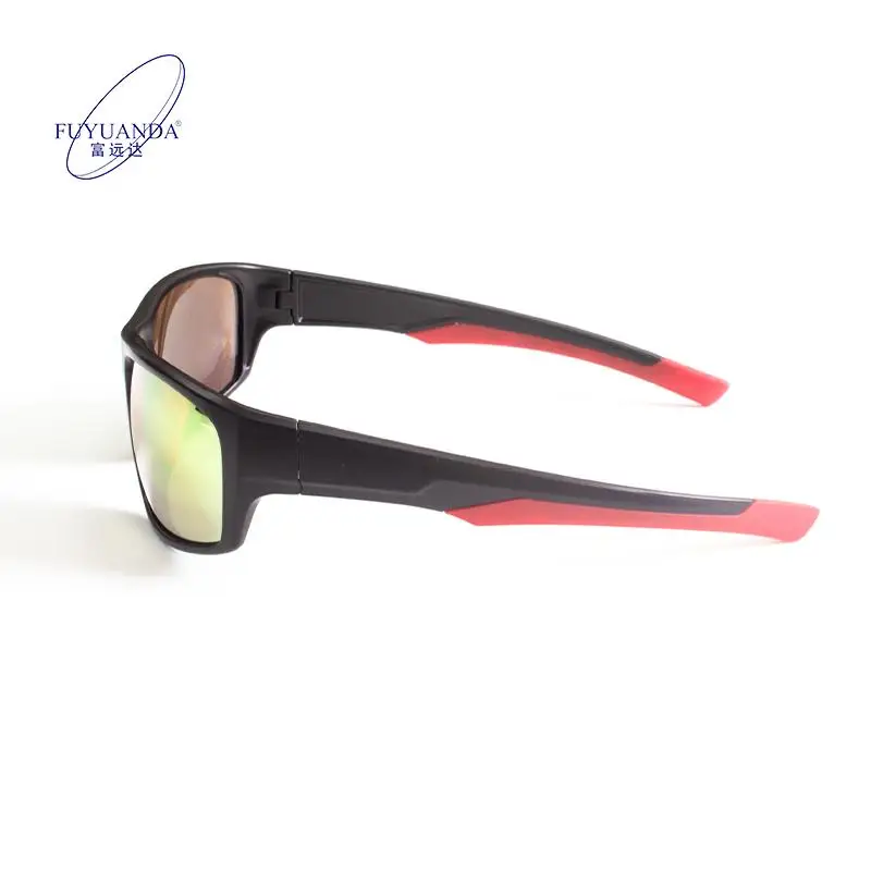 Fuyuanda TR90 Bike Men Outdoor Cycling Sports Sunglasses 100% UV TAC Lens Wrap Custom Logo Black Blue Photochromic Protection