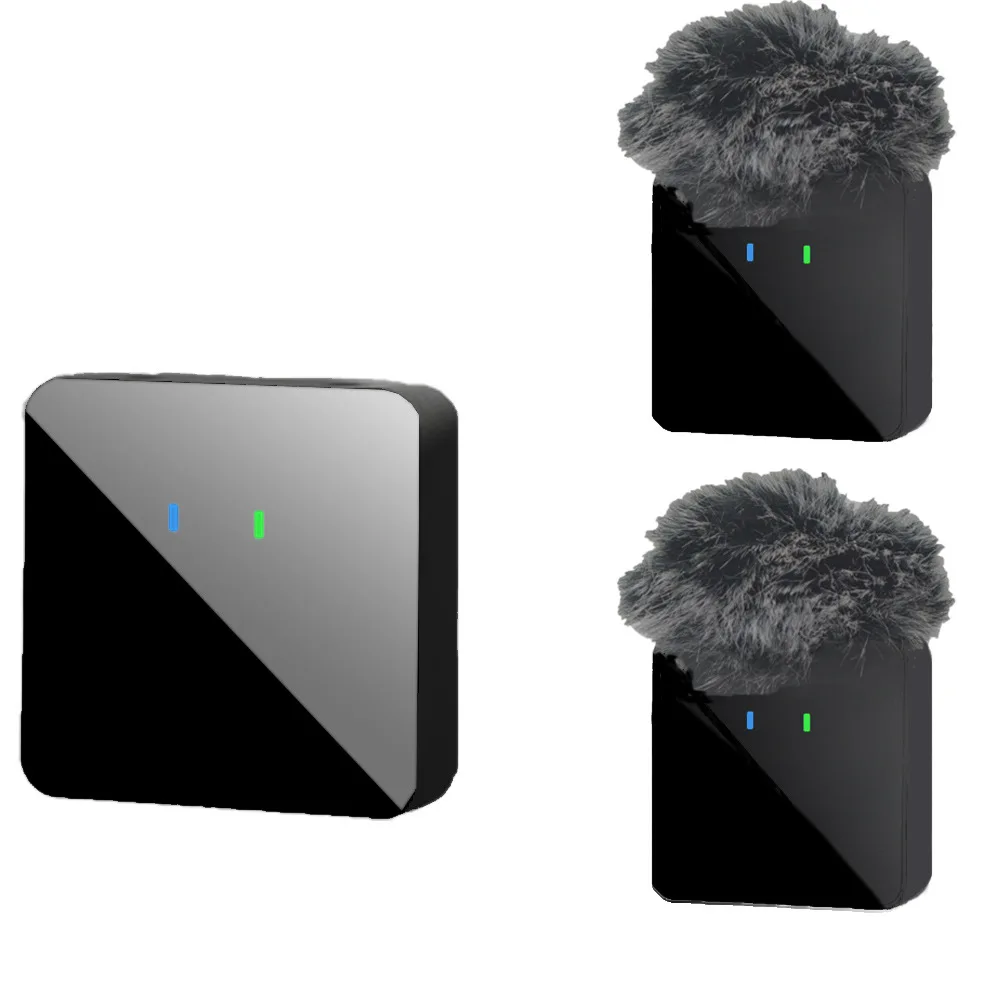 Wireless lavalier MIC Lapel Clip Mic Suitable for DSLR Digital Camera Mobile Phone Video Shooting Interview Recording Microphone