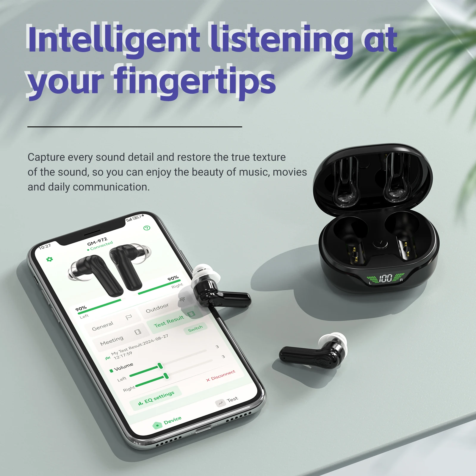 APP high-end TWS hearing aids rechargeable programmable hearing aids for the deaf price list wholesale audifonos para sordos